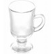 Caneca Taça Para Cappuccino 115ml de Vidro com Alça e Pé Lyor
